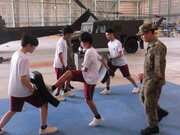 護身術を習っています。