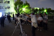 天体ドームや天体望遠鏡で、夏の星空を観測しました。